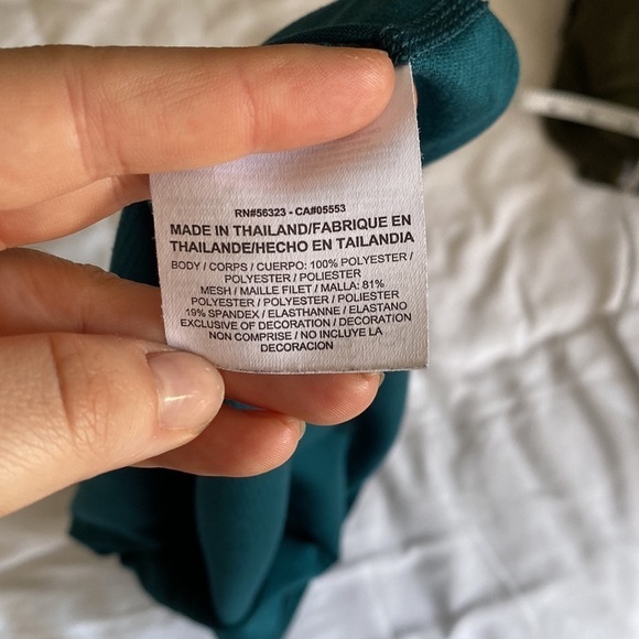 Nike Dri-Fit tank, teal and neon green, size S - Picture 3 of 4